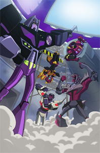 Transformers Animated Stunticons comic